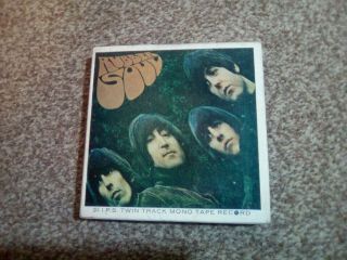 The Beatles Rubber Soul Reel To Reel Tape Twin Track Mono Tape Rare