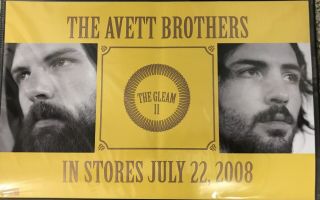 Avett Brothers Very Rare Double Sided Gleam 2 Promo Poster 2008 (11x17)