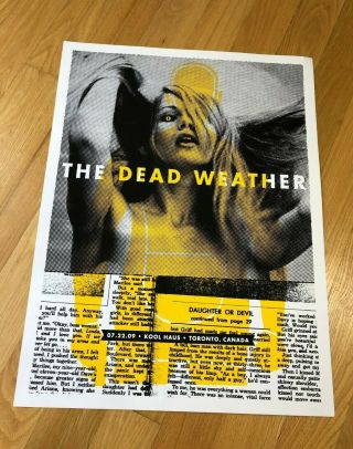 The Dead Weather Poster – Toronto,  Kool Haus (2009) Jack White