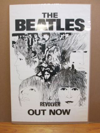 The Beatles Revolver Out Now Black & White Album Reprint Poster 8118