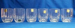 Boxed Set Of 6 Mikasa Park Lane Double Old Fashioned Tumblers
