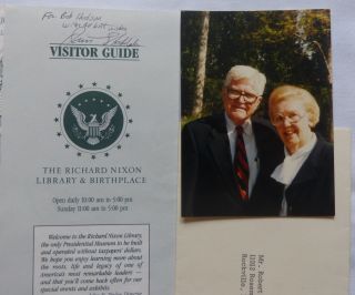 James Stockdale Signed The Cover Of A Visitor Guide To The Nixon And Photo