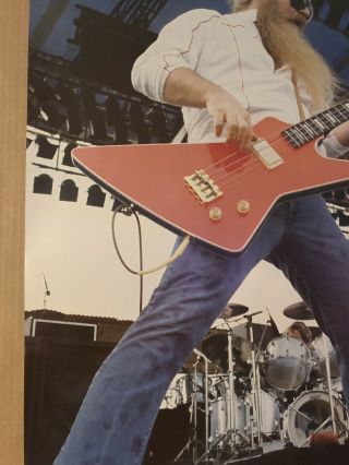 ZZ Top Vintage Poster Pin - up Rock Music Memorabilia 1970 ' s Retro 1980 ' s 6