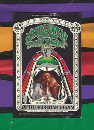 Janis Joplin Savoy Brown Fillmore West Postcard Card 1967 D.  Bread And Randy See