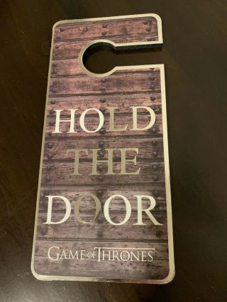 Game Of Thrones Hodor “hold The Door” Primark Handle Knob Door Hang Sign