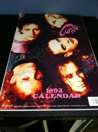 Rare Cure Signed 1992 Calender
