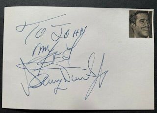 Sammy Davis Jr Vintage Fountain Pen Autograph - The Rat Pack