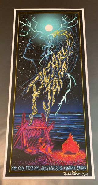 A/p Pearl Jam Poster Mad Cool Festival July 12th 2018 S/n Brad Klausen