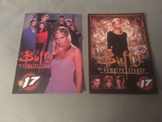 Buffy The Vampire Slayer 2 Promo Postcards Wb Geller Htf