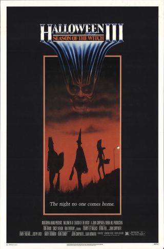 Halloween Iii: Season Of The Witch 1982 27x41 Orig Movie Poster Fff - 19073 Horror