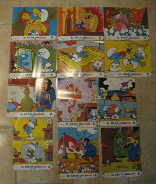 The Smurfs Pierre Peyo Animation Lobby Set Spain 1981