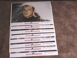 Blade Runner 1982 11x14 Lobby Card Set Harrison Ford Ridley Scott