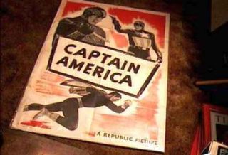 Captain America Stock Orig Serial Movie Poster 