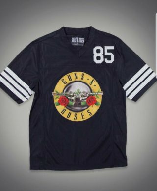 Official Guns N Roses Appetite For Destruction Football Jersey Mens Medium
