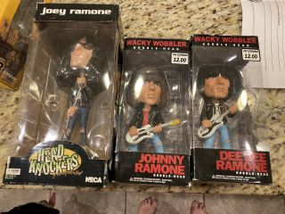 Ramones Funko Johnny & Dee Dee Bobbleheads Joey Ramone Head Knocker All