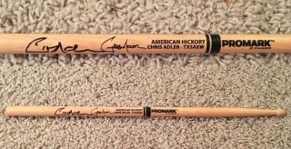 Chris Adler Signed Autograph Lamb Of God Promark Model Drum Stick W/exact Proof