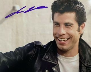 John Travolta Hand Signed 8x10 Photo Grease Danny Zuko Autographed Authentic