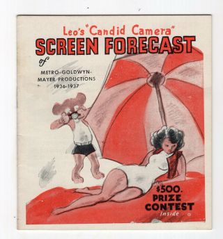 1936 Metro - Goldwyn - Mayer Advertising Booklet Movie Releases