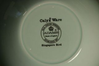 Adams Calyx Ware Singapore Bird - Set of 6 Ironstone Cereal Bowls 5