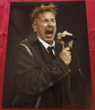 Johnny Rotten Signed Autographed 11x14 Photo Sex Pistols Sid Vicious