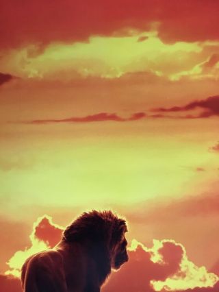 The Lion King Movie Poster 27X40 Double Sided U.  S.  Final 2019 6