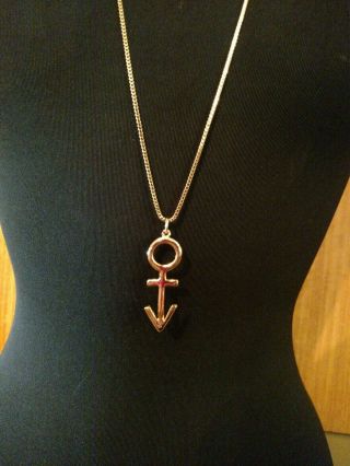 Prince Nude Tour Early Symbol Necklace Rare Prince is Dead Androgyny 2