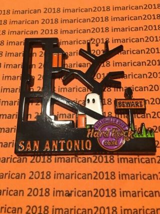 Hard Rock San Antonio Halloween Puzzle Pin With Back Card
