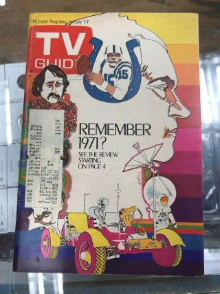 Tv Guide 1972 Jan 1 - 7 Remember 1971?