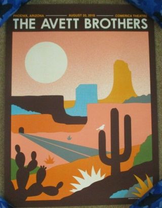 Avett Brothers Concert Tour Poster Phoenix 8 - 20 - 19 2019 Halfandhalf