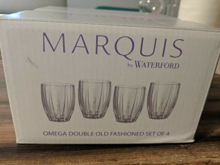 4 Marquis By Waterford Omega Double Old Fashioned - Set