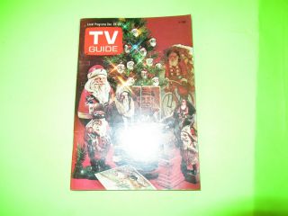Vintage December 1973 Tv Guide Christmas Holiday Edition