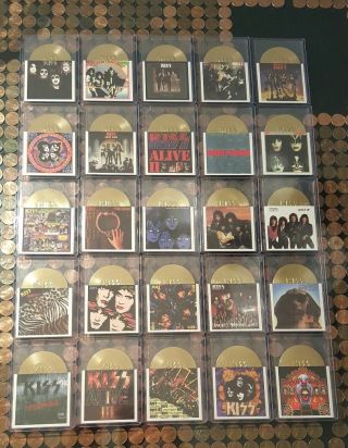 2001 Neca Kiss Alive Gold Album Cover Die - Cut 25 Card Set