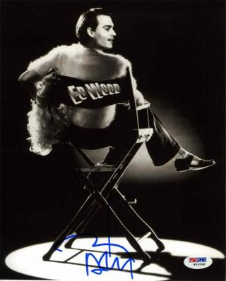 Johnny Depp Ed Wood Autographed Signed 8x10 Photo Certified Authentic Psa/dna