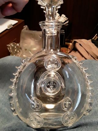 Vtg Baccarat Remy Martin Louis Xiii Cognac Crystal Decanter Bottle W/stopper