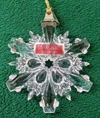 Marquis By Waterford Crysal Ornament 2008 Annual Snowflake 146281 (om25)