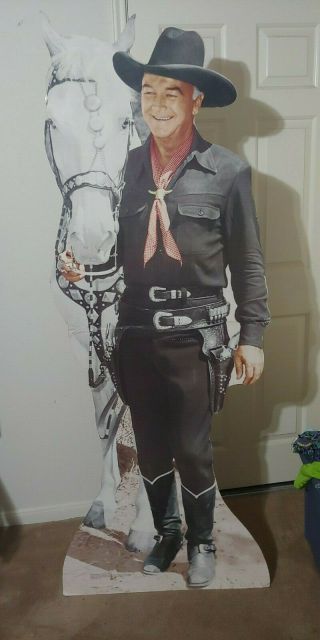 Vintage Movie Theater Stand Up Life Size Cut Out Of Hopalong Cassidy