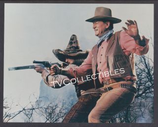 8x10 Photo Actor John Wayne The War Wagon Shoot - Out Western