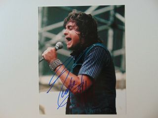 " Baby Hold On " Eddie Money Hand Signed 8x10 Color Photo Todd Mueller