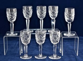 Set Of 8 Waterford Crystal Comeragh Cordial/port Glasses - 10cm (3 7/8 ") / 30ml