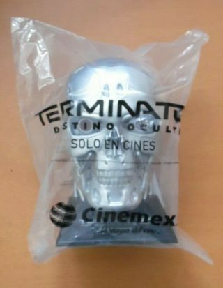 " Terminator Dark Fate " Mexican Cinemex Popcorn Bucket With Led Lights
