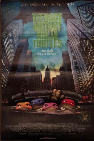 Teenage Mutant Ninja Turtles Australian Cinema One Sheet Poster 1990