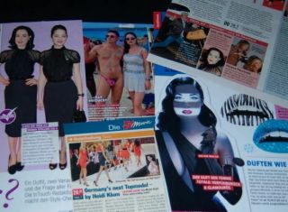 Dita Von Teese Sexy 19 Pc German Clippings Full Pages Marilyn Manson