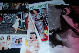 Dita von Teese sexy 19 pc German Clippings Full Pages Marilyn Manson 2