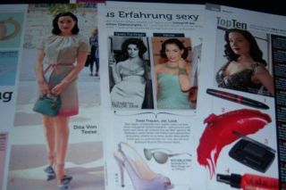 Dita von Teese sexy 19 pc German Clippings Full Pages Marilyn Manson 3