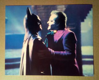 8x10 Postcard Batman Movie Michael Keaton Jack Nicholson Ludlow 1989 Jbm - 1