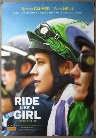 Ride Like A Girl 2019 Orig Australian Movie Poster Michelle Payne Melbourne Cup