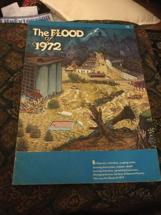 The Flood Of 1972 Howard County Maryland,  The Times Newspaper Vintage Booklet