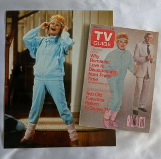 Lucille Ball Life With Lucy Publicity Photo & Tv Guide 1986 I Love Lucy