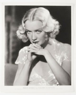 Photo Hollywood Movie Star Miriam Hopkins Tv Pioneer Paramount 1933