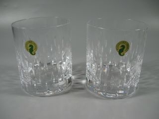 2 Waterford Crystal Double Old Fashioned Rocks Glasses Enis? Pattern
